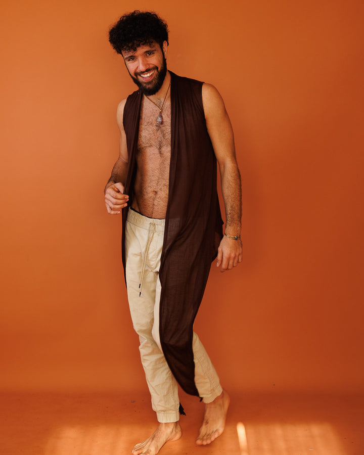 וסט ויסקוז לייקרה חום לגבר