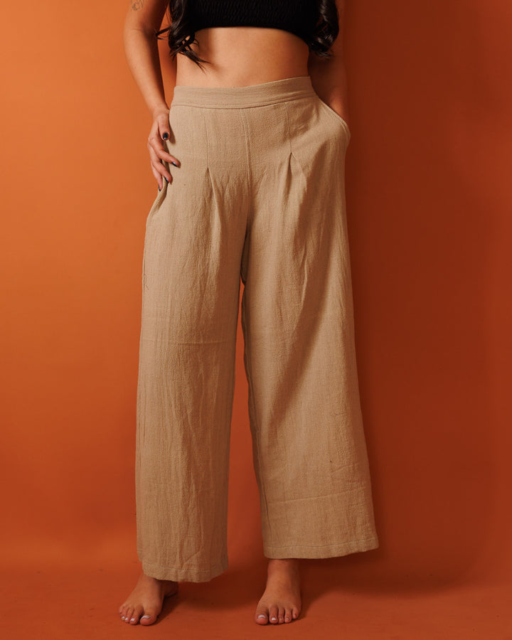 מכנס כותנה ארוך חאקי